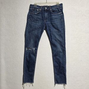 RAG & BONE DRE RAW HEM JEANS SZ 27